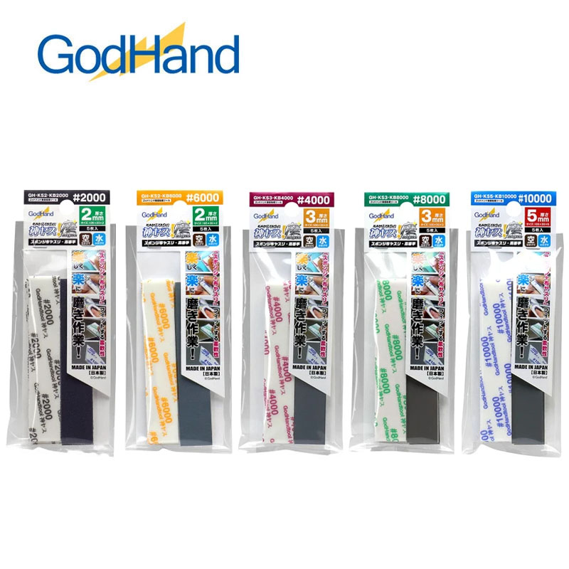Sanding Stick Set - GodHand GH-KS2/GH-KS3/GH-KS5 Kamiyasu esponja de lijado
