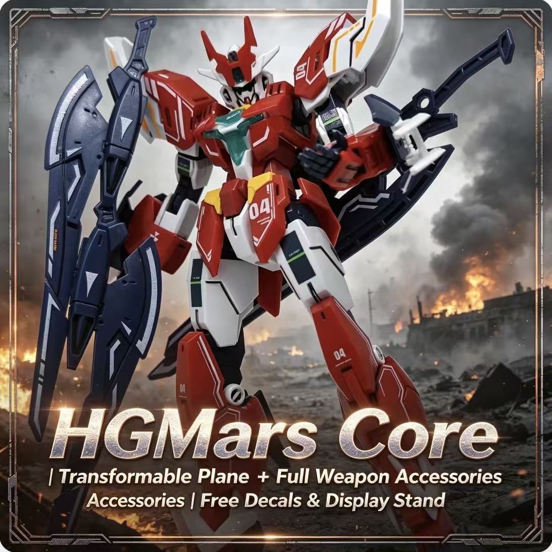 Model Kit Zeus - 008A HG 1/144 Mars Core Warrior,