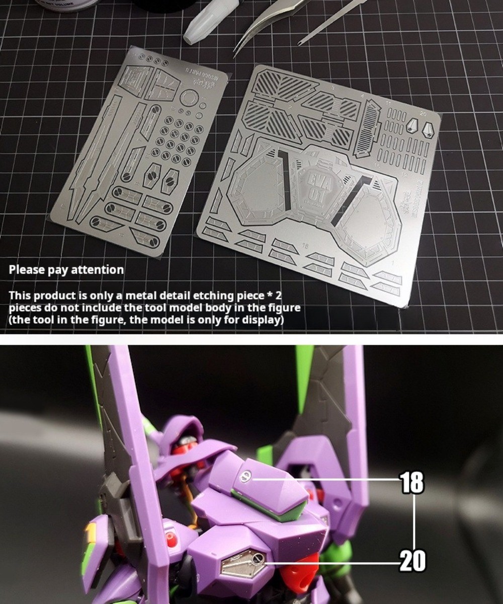 Model Kit Eva 01 - Piezas de grabado de Metal MS066