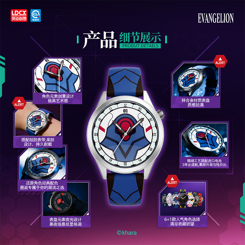 Reloj LDCX Evangelion WEART, r - Model Kit Eva 01 reseña y precio