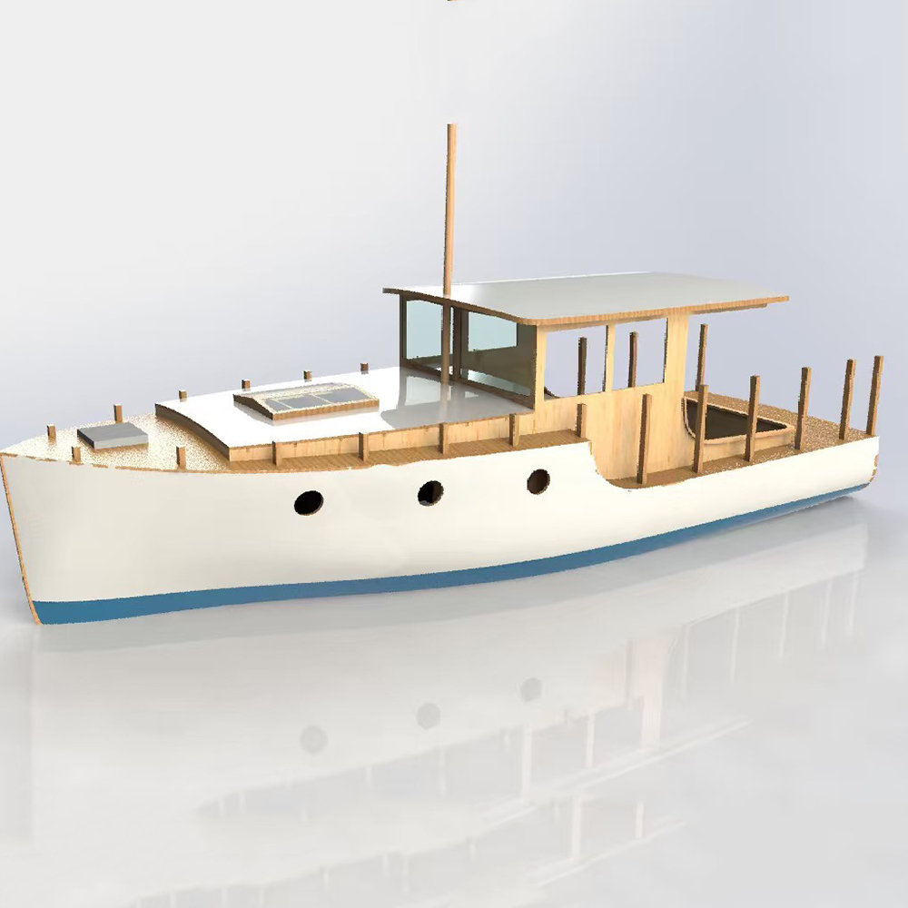 Barco RC de 70cm, yate pequeño - Model Kit Yacht reseña y precio