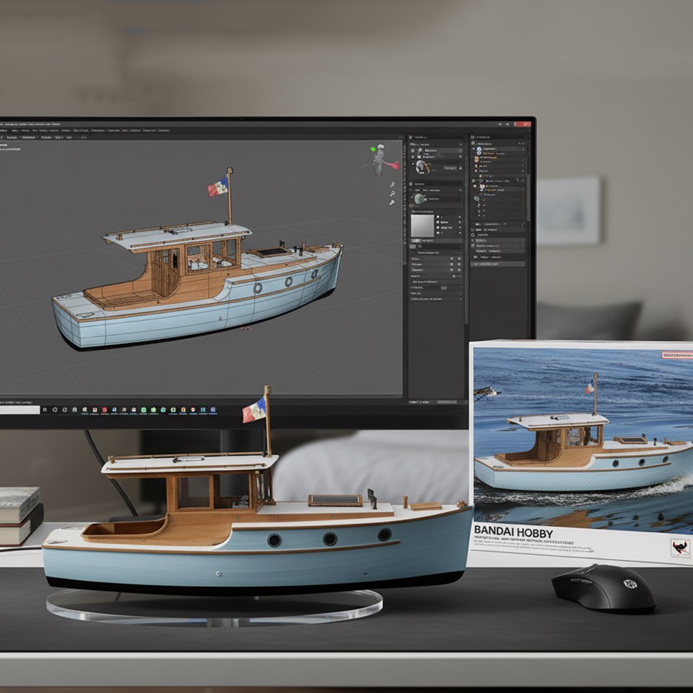 Barco RC de 70cm, yate pequeño - Model Kit Yacht reseña y precio